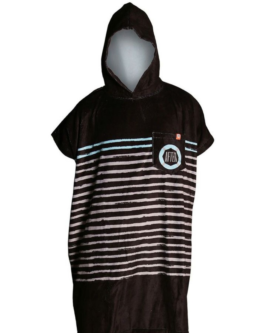 Gear * | New After Poncho Sailor Stripes Black Adult