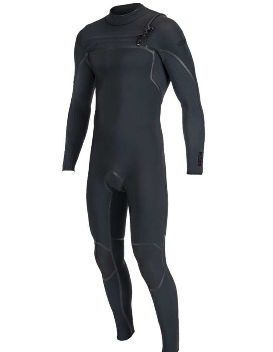 Wetsuits * | Wholesale O'Neill Wetsuit Hyperfreak Fire 4/3+ Chest Zip Black