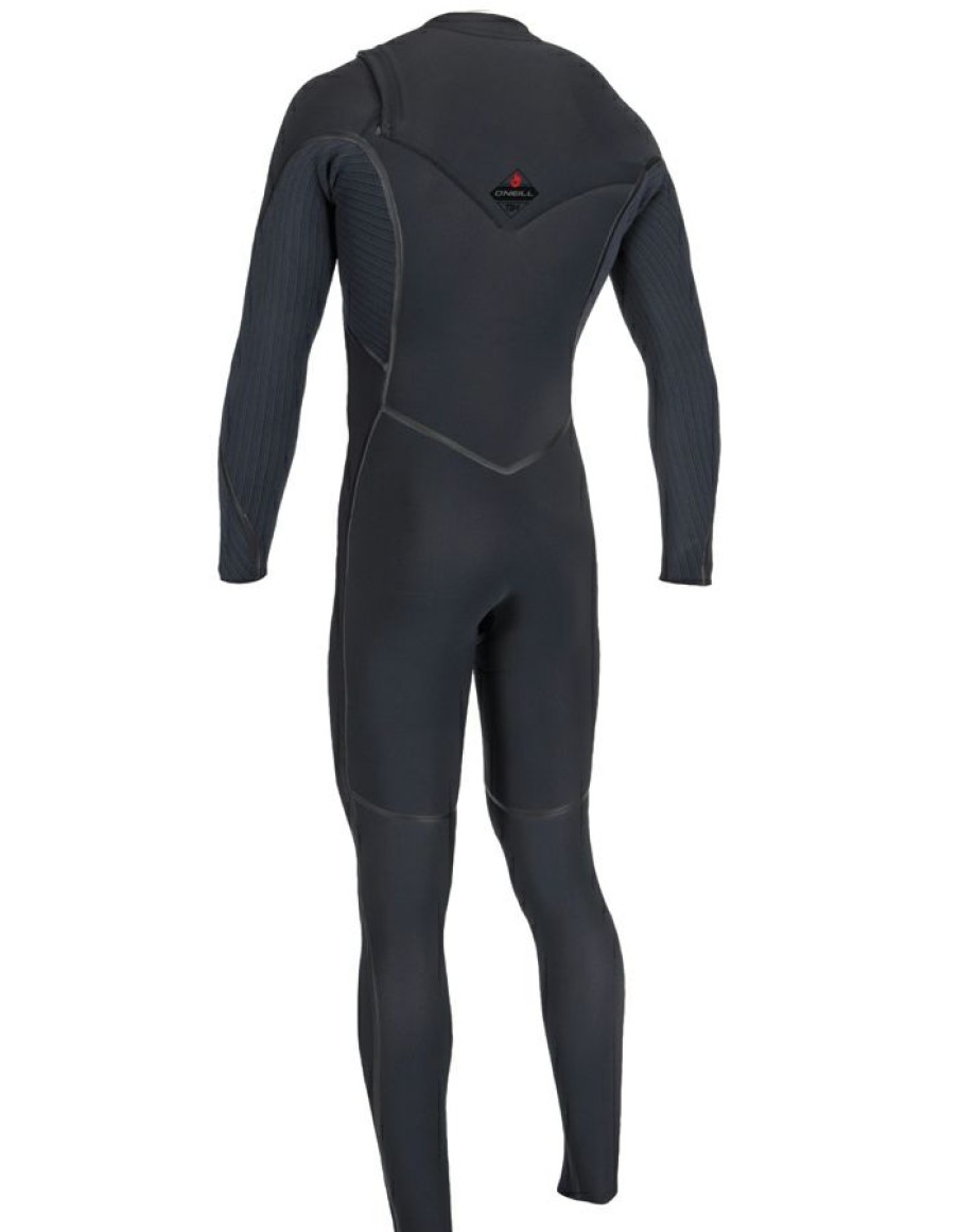 Wetsuits * | Wholesale O'Neill Wetsuit Hyperfreak Fire 4/3+ Chest Zip Black