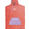 Gear * | Crazy Deals Ocean & Earth Ladies Daydream Hooded Poncho Coral