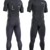 Wetsuits * | Shop Ion Element Steamer Ss 2/2 Dl Frontzip Black