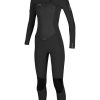 Wetsuits * | Shop O'Neill Epic 5/4 Mm Women Wetsuit Chest Zip Black