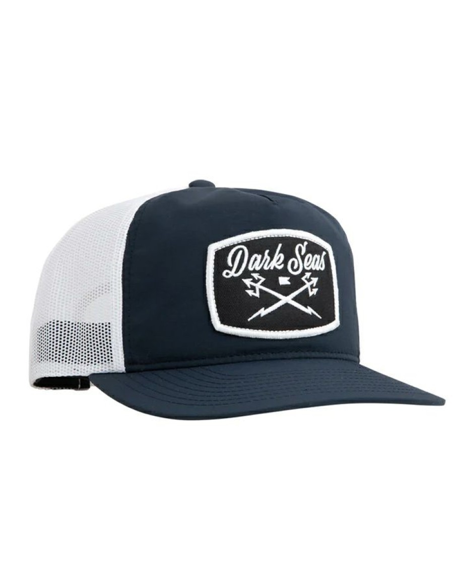 Mens * | Low Price Dark Seas Docker Hat Navy White