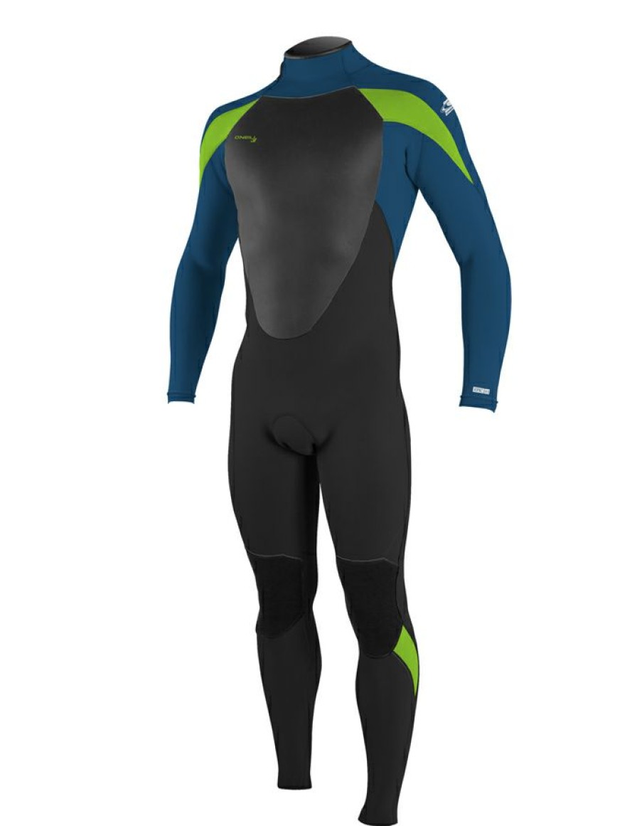 Wetsuits * | Special O'Neill Youth Epic 4/3 Full Wetsuit Back Zip Black Ultrablue