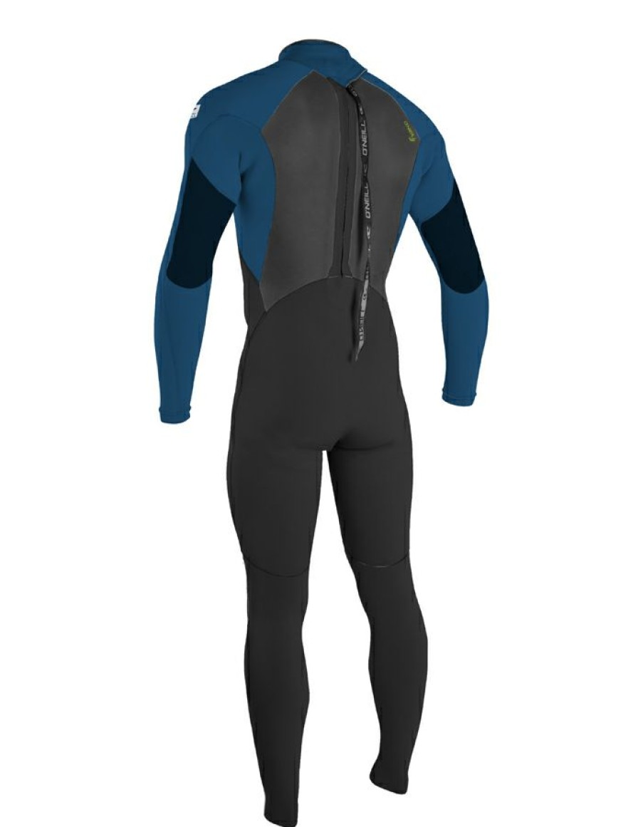 Wetsuits * | Special O'Neill Youth Epic 4/3 Full Wetsuit Back Zip Black Ultrablue