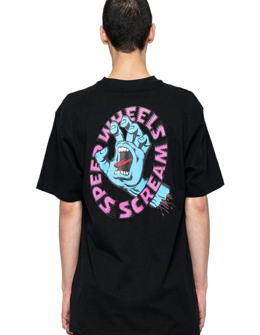 Mens * | Low Price Santa Cruz Screaming Hand T-Shirt Black