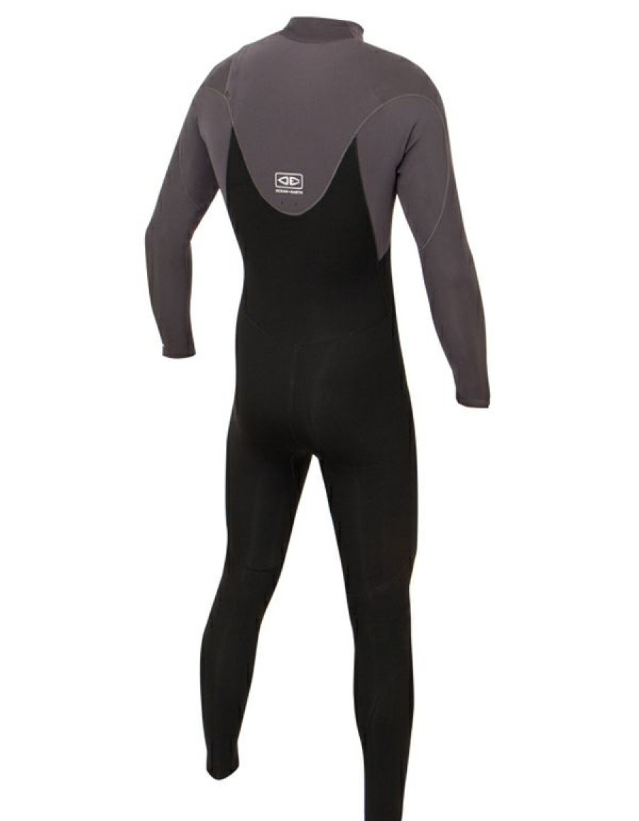 Wetsuits * | Special Ocean Earth Wetsuit Mens Free-Flex 4/3 Chest Zip