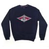 Mens * | Latest Fashion Bear Surfboards Fleece Crew Neck Dress Blue