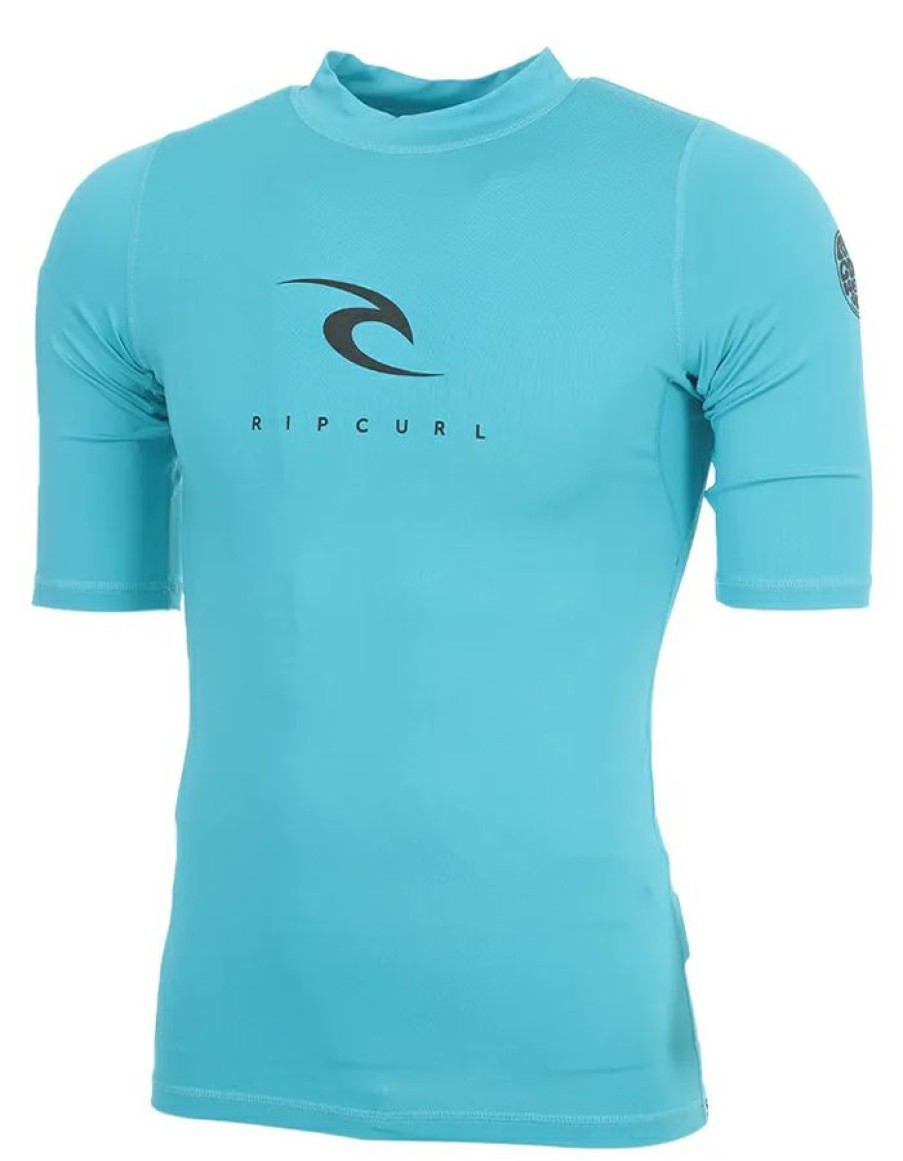 Wetsuits * | Unique Rip Curl Corps Short Sleeve Uv Tee Blue