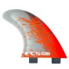 Gear * | Crazy Deals Fcs Pc-3 Red Smoke Tri Fin Set Thruster Small