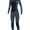 Wetsuits * | Shop O'Neill Epic 4/3 Mm Wetsuit Chest Zip Black Womens Shade