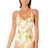 Womens * | Crazy Deals Rip Curl Summer Palm One Piece Honey