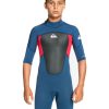 Wetsuits * | Online Quiksilver Boys Prologue 2/2 Steamer Wetsuit Backzip