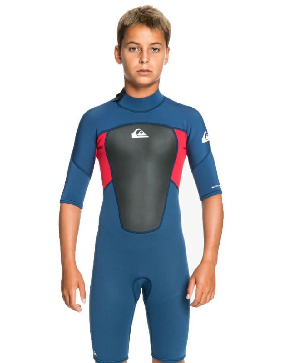 Wetsuits * | Online Quiksilver Boys Prologue 2/2 Steamer Wetsuit Backzip