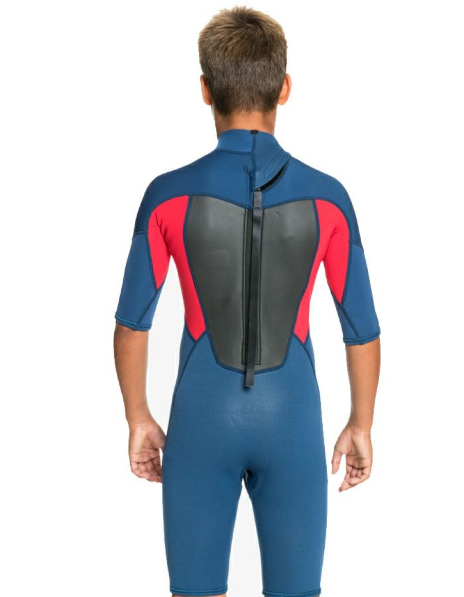 Wetsuits * | Online Quiksilver Boys Prologue 2/2 Steamer Wetsuit Backzip