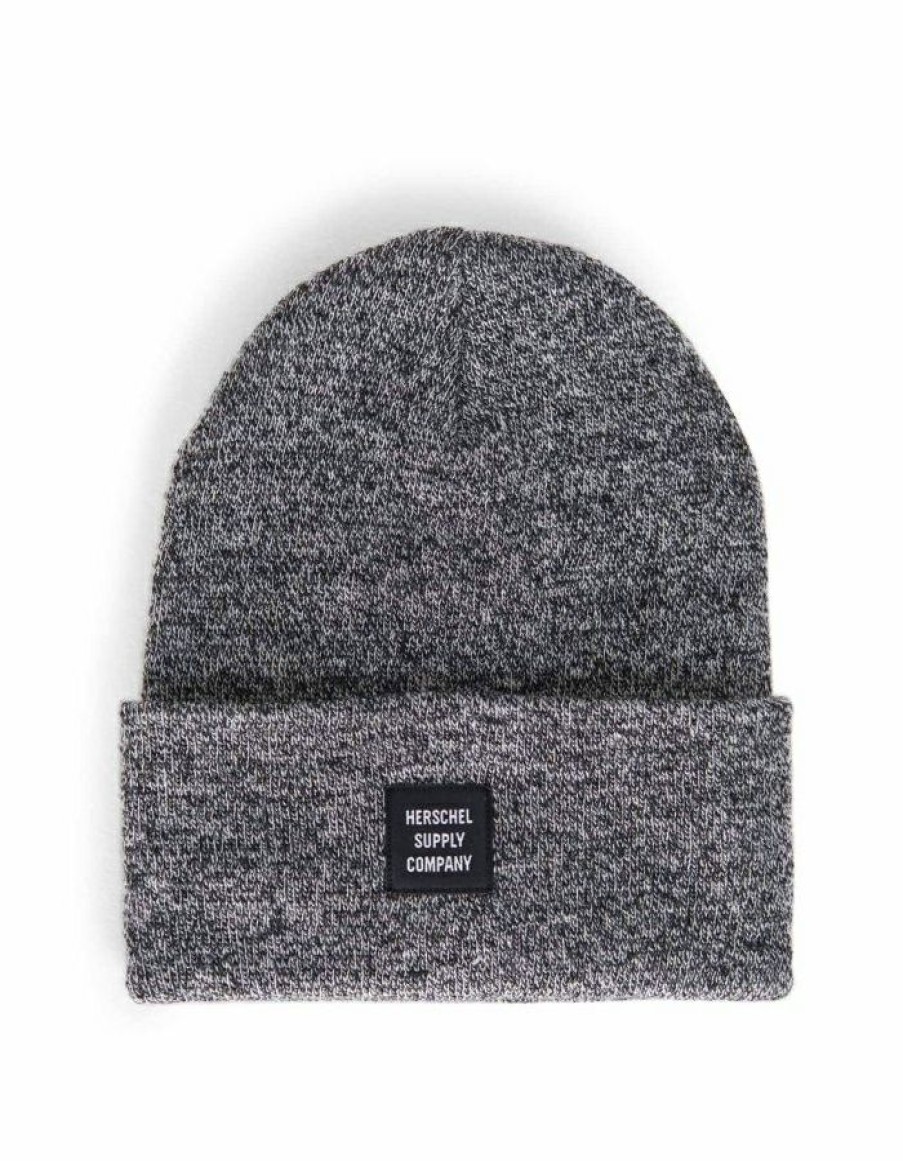 Mens * | Less Expensive Herschel Abbott Beanie Heather Black