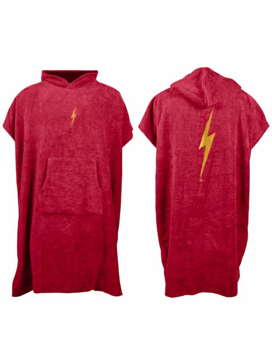 Gear * | Online Lightning Bolt Red Bolt Poncho