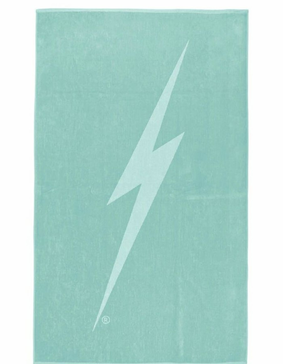 Gear * | Classical Lightning Bolt Forever Beach Towel Harbor Gray