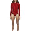 Wetsuits * | Crazy Deals Matuse Miriam Reversible 2/1Mm Ls Spring Red