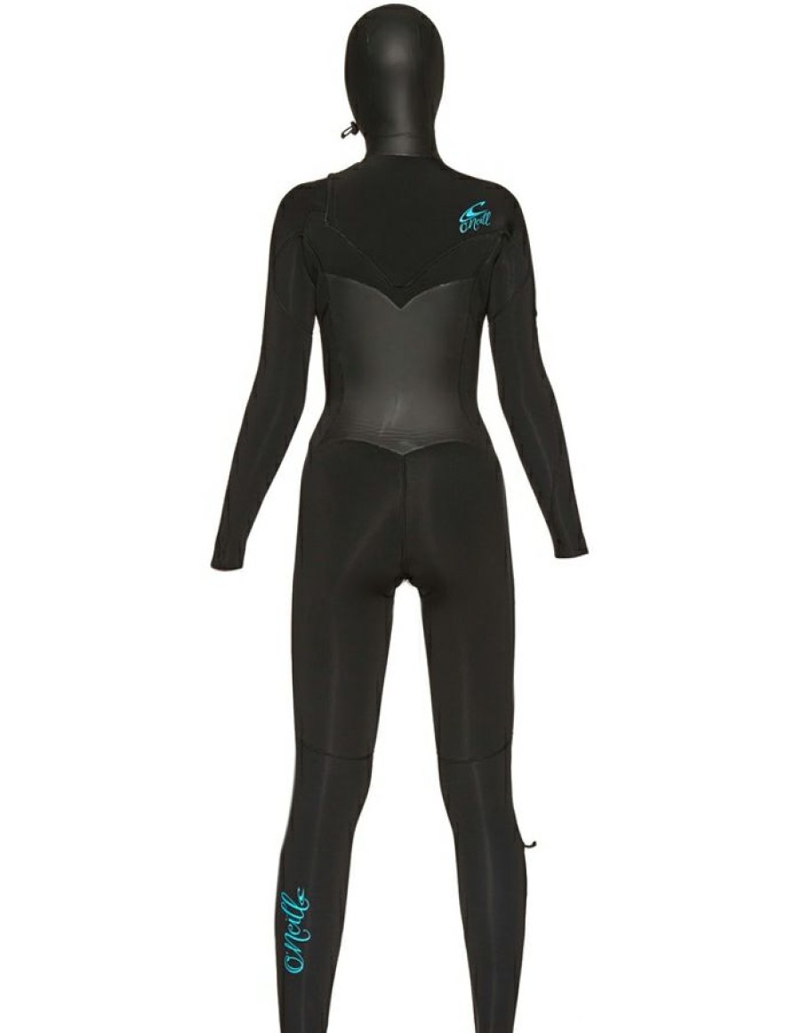 Wetsuits * | Shop O'Neill Epic 6/5/4 Chest Zip W/Hood Full Women Wetsuit