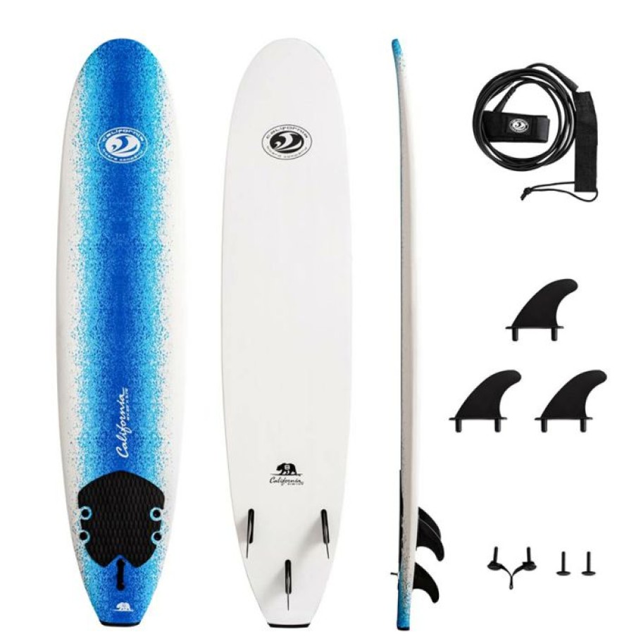 Surfboards * | Sale Online Cbc Fun 8'0" Softboard Cal Bear Series