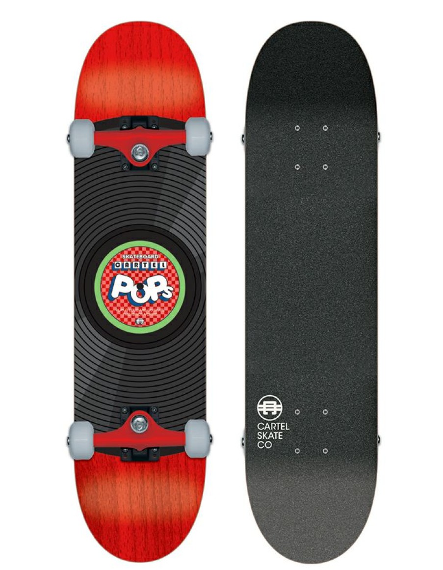 Skateboards * | Sale Online Cartel Skateboard Camera Pops Red