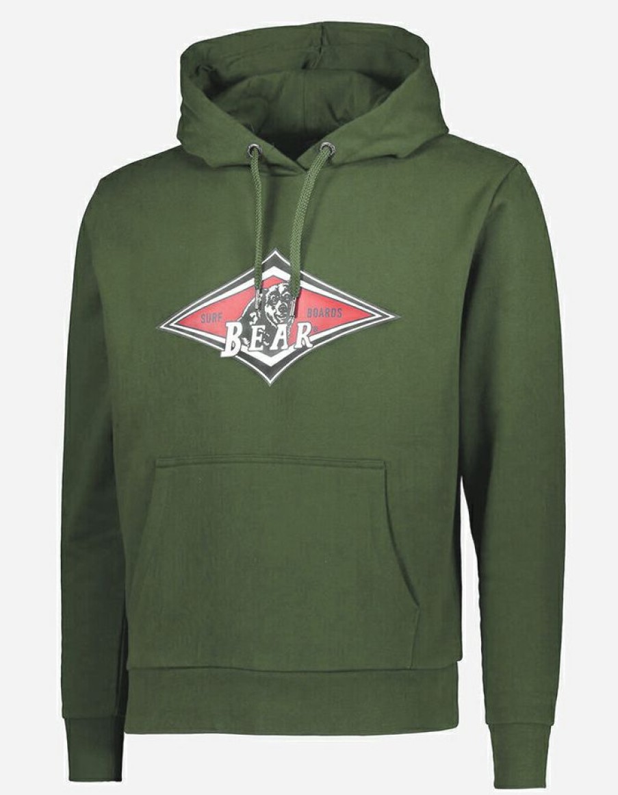 Mens * | Low Price Bear Surfboards Fleece Hooded Beetle