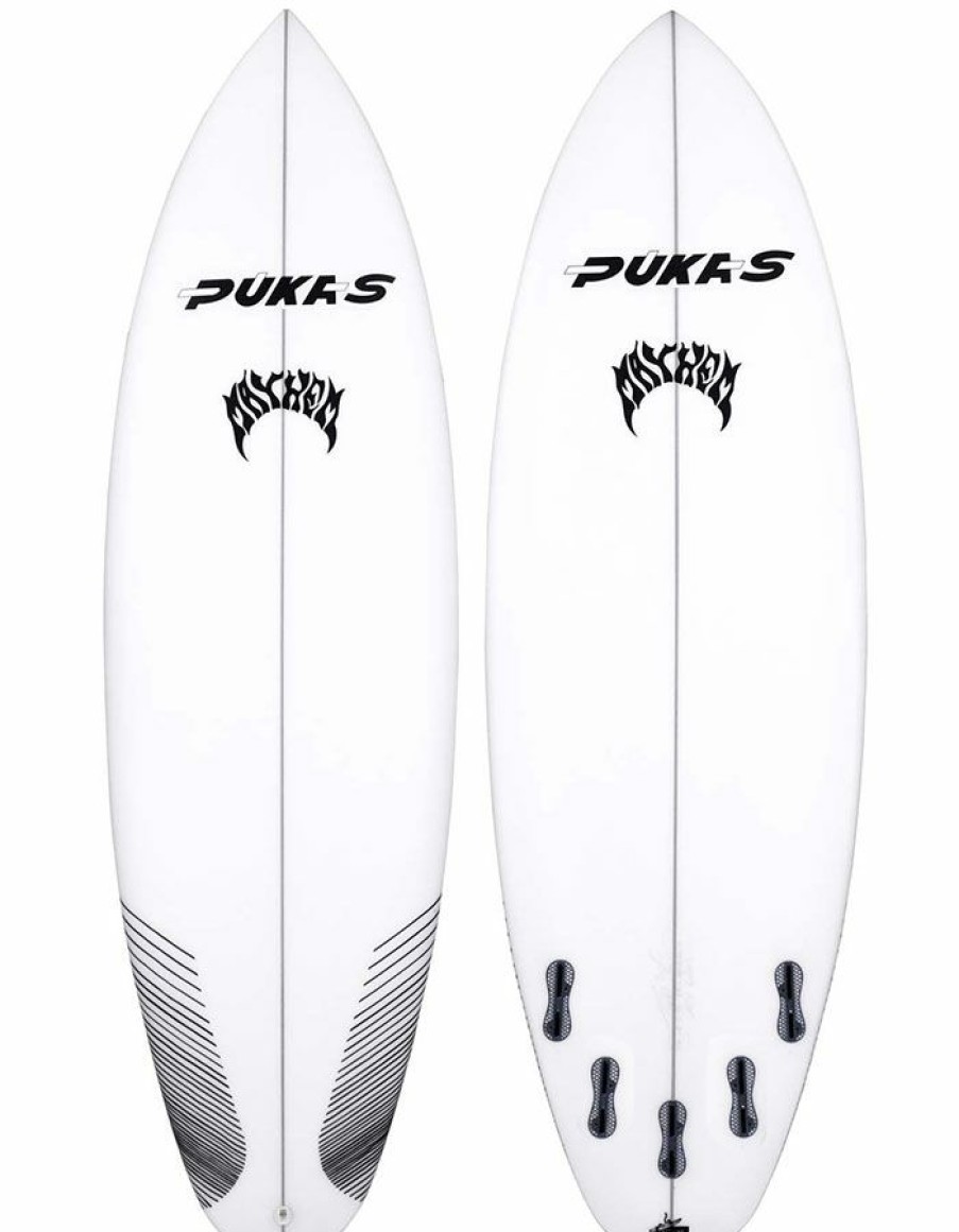 Surfboards * | Shop Pukas Mayhem Lazy Link Sq 5 Fins Carbon Tail Patches