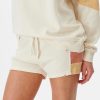 Womens * | Online Rip Curl Heat Wave Fleece Short Off White