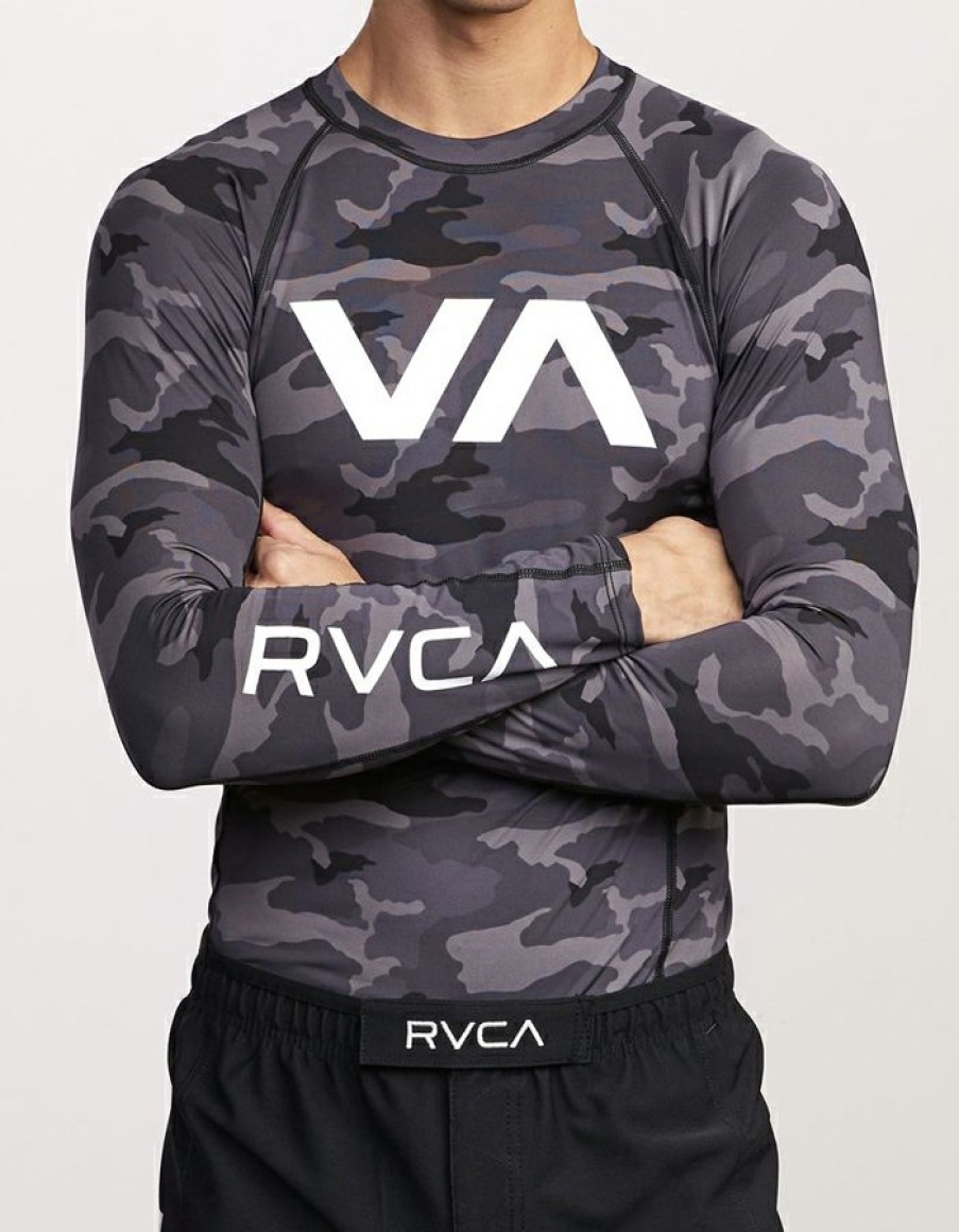 Wetsuits * | Limited Edition Rvca Sport Rashguard Camo