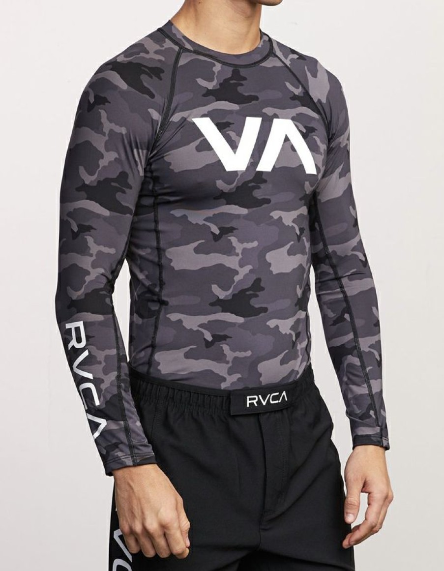 Wetsuits * | Limited Edition Rvca Sport Rashguard Camo